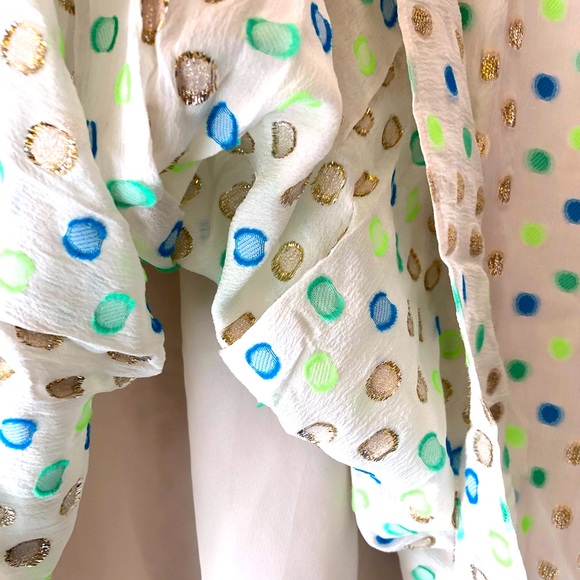 *NWT* J.CREW Wonder Dot Chiffon Midi Dress – Women's S/4 - Picture 5 of 10